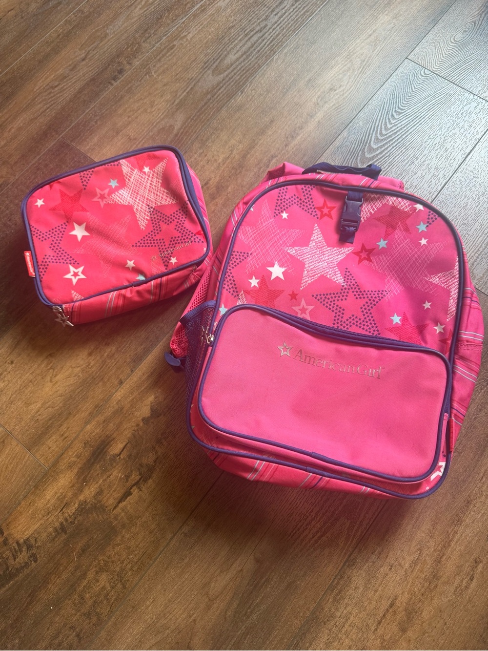 American Girl Backpack and Lunch Bag 16” by 12”